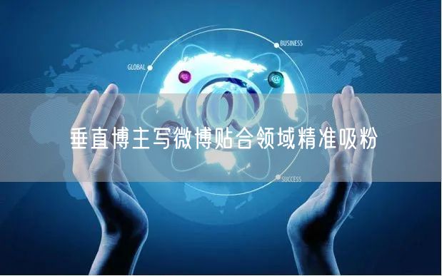 垂直博主写微博贴合领域精准吸粉