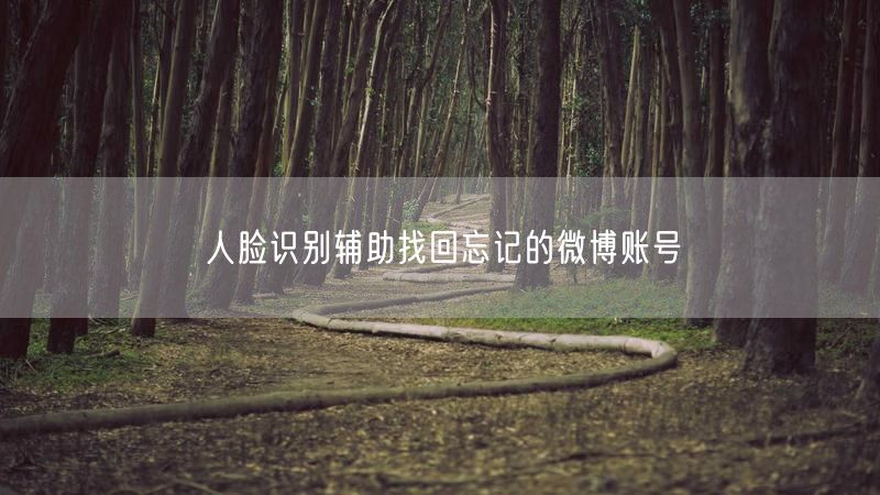 人脸识别辅助找回忘记的微博账号