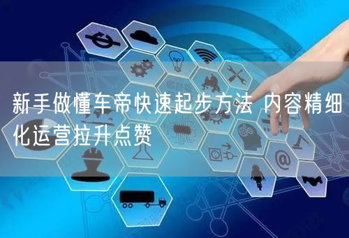 新手做懂车帝快速起步方法 内容精细化运营拉升点赞