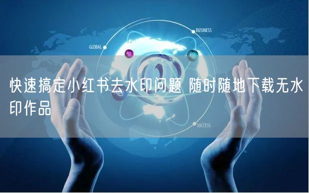 快速搞定小红书去水印问题 随时随地下载无水印作品