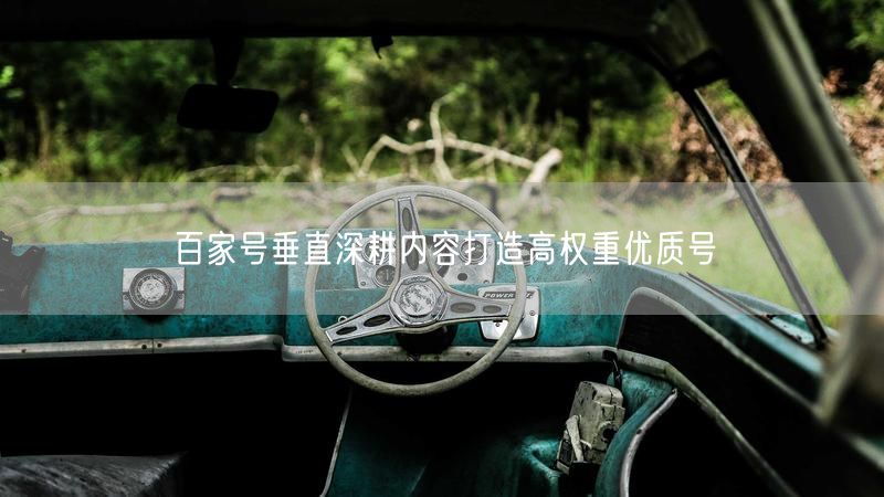 百家号垂直深耕内容打造高权重优质号